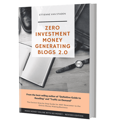 Zero Investment Money Generating Blogs 2.0 Cover
