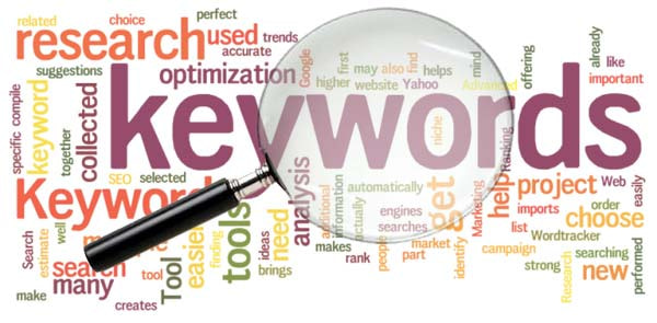 Keyword Research and Optimization magnifying glass
