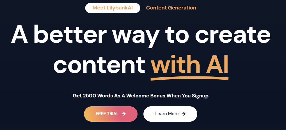 Sign up for Lilybank AI free trial